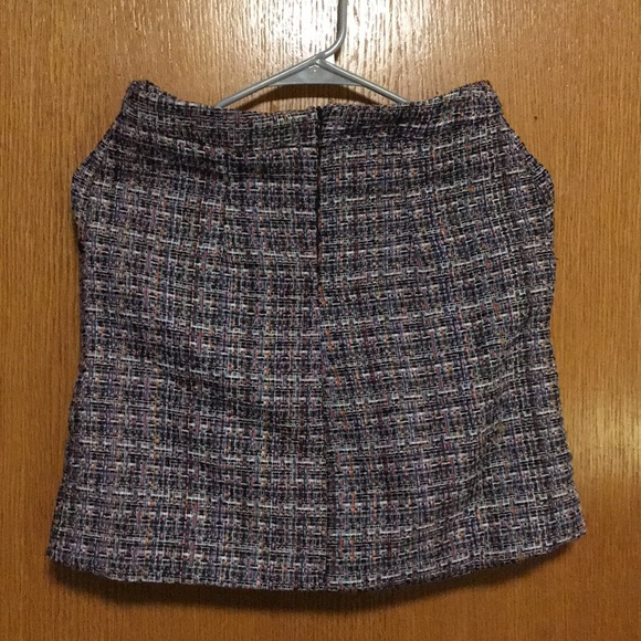‫Zip Back Tweed Skirt (w/ pockets) - Picture 5 of 8
